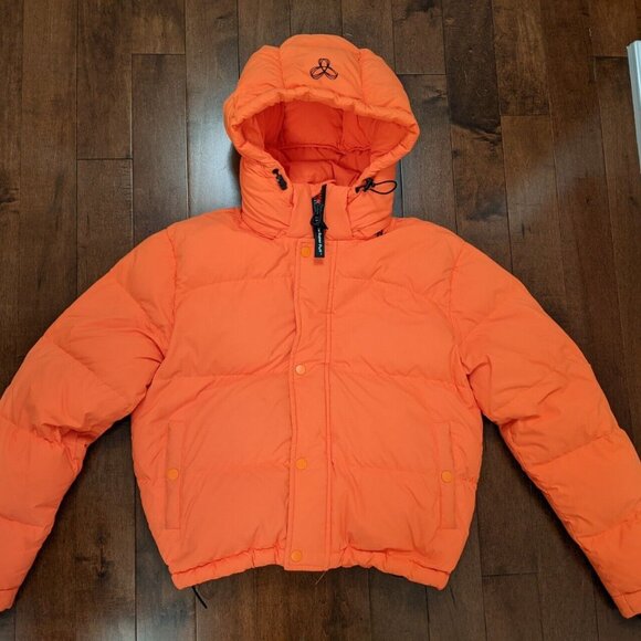 TNA Jackets & Blazers - TNA womens the super puff jacket in orange in size small